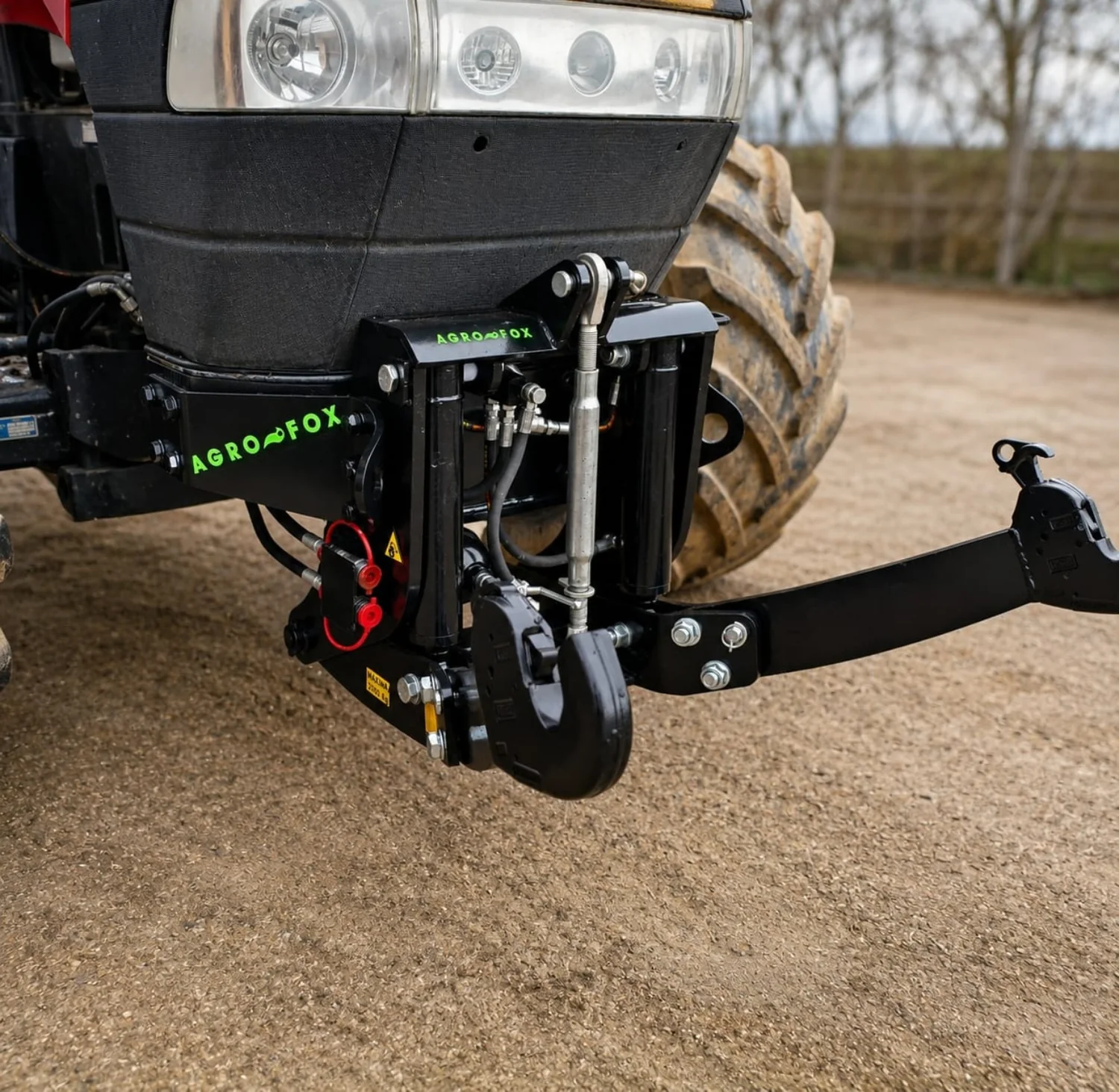 Detalle frontal de tripuntal AGRO-FOX